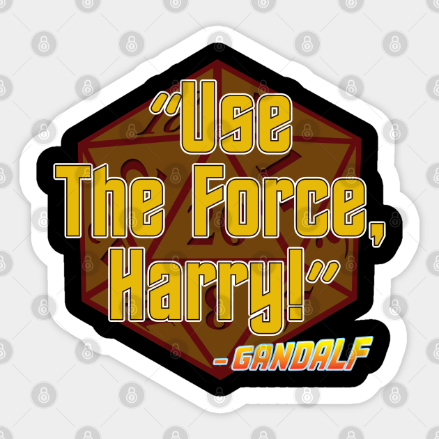 Use the force harry nerdy gifts sticker teepublic